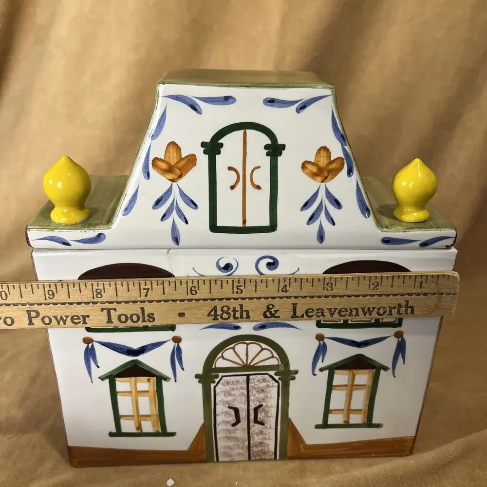 Meiselman Imports THE‎ MILL Cookie Jar Made in Italy Cottage Core